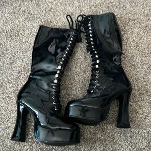 Black costume boots